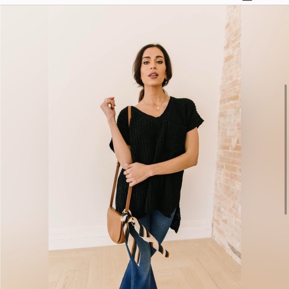 POL Knitted Black Top - Picture 3 of 6